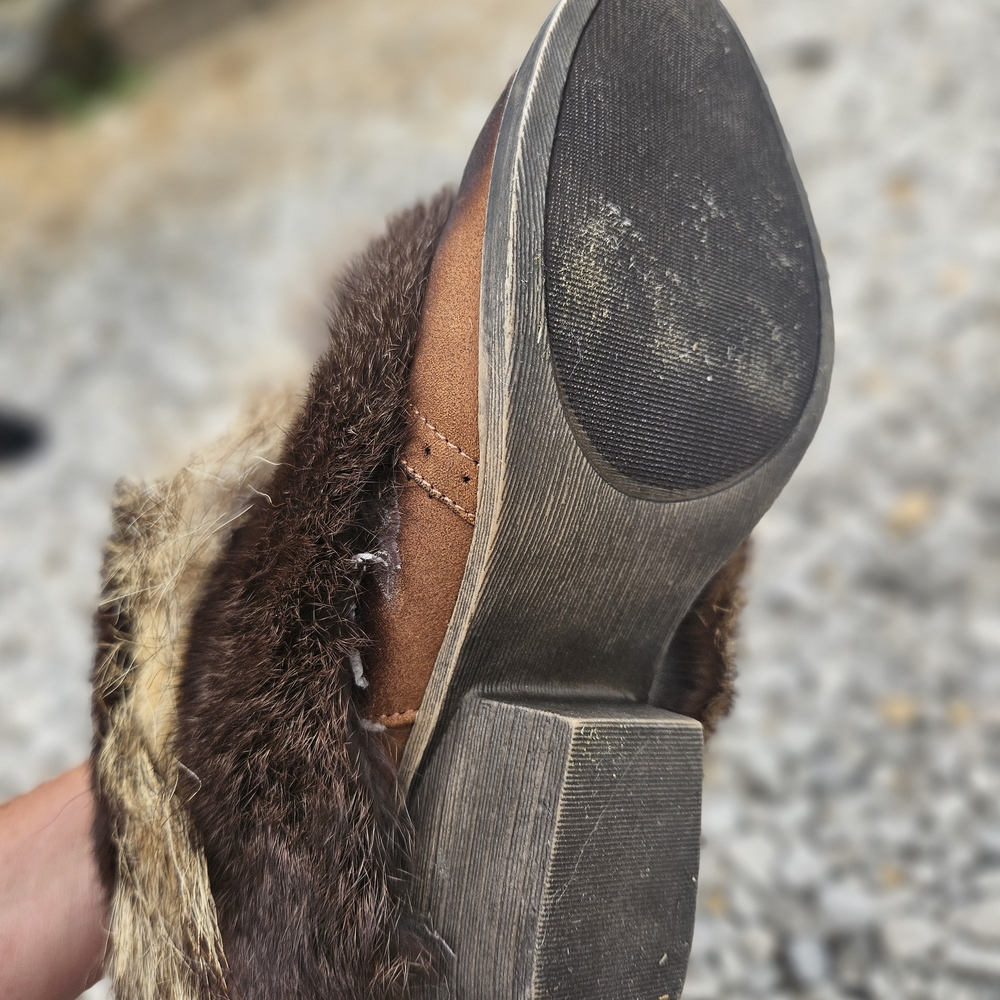 Real Fur Cowbow Boots - Picture 5 of 6